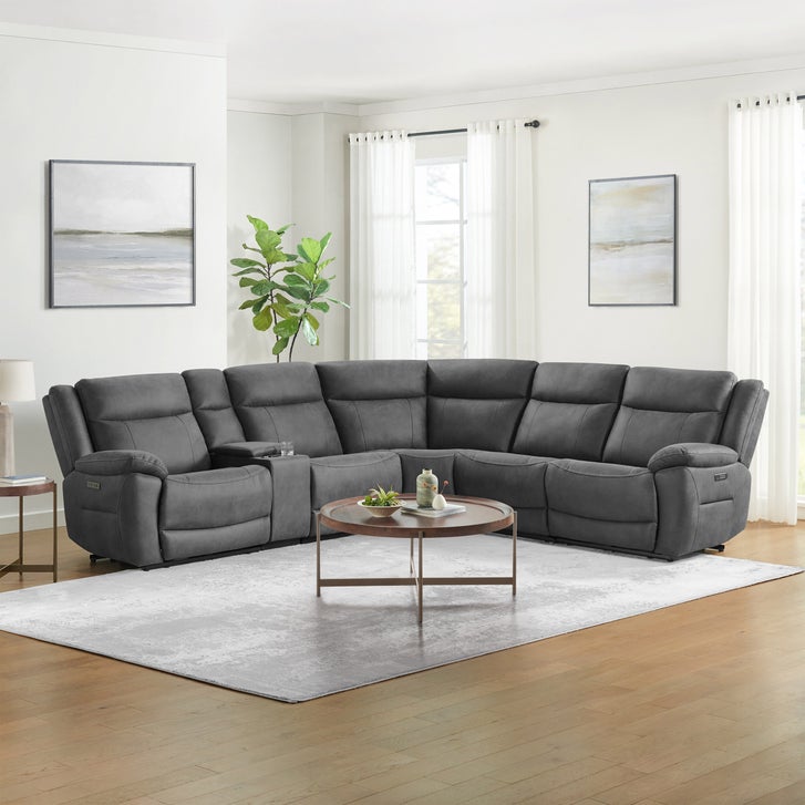 Gilman Creek Zakary Fabric Power Sectional — Retail reference photo — not our actual unit