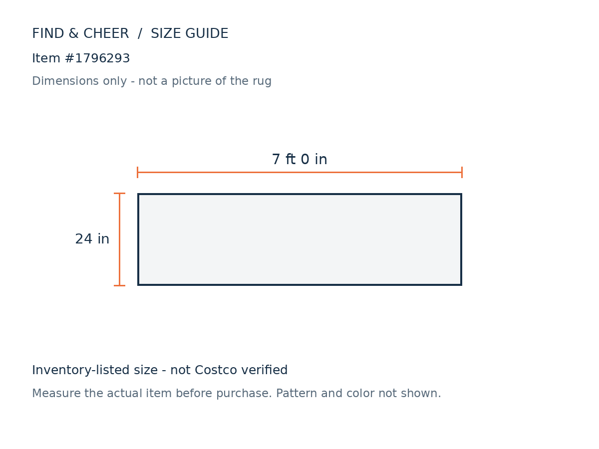 Ms Franklin Runner 2x7 — Reference measurement diagram