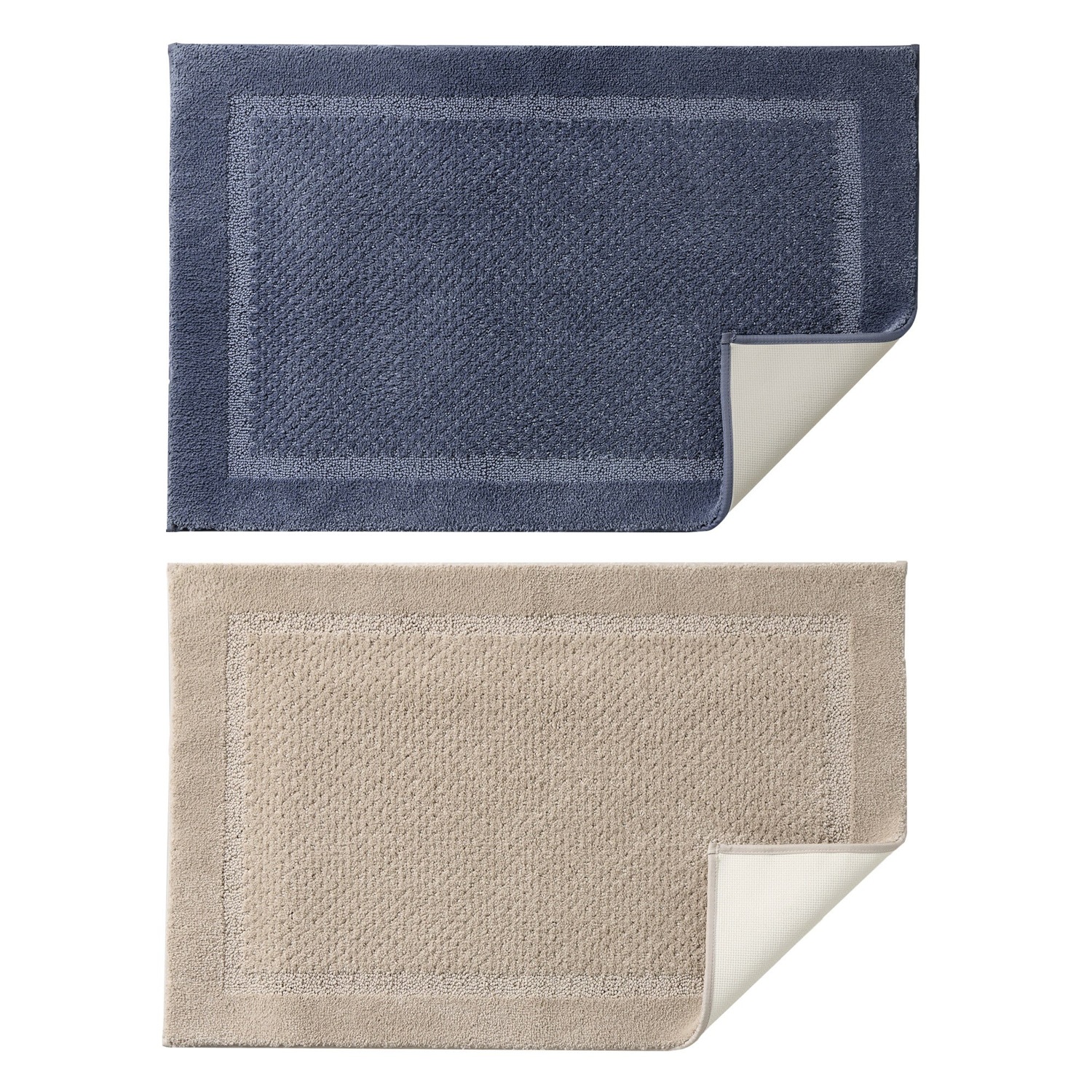 Pi Bath Mat Blue/Tan — Costco Purely Indulgent color options · blue/tan