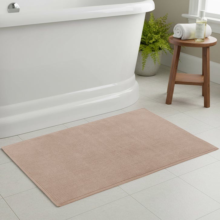 Cotton Woven Bathmat — Costco Cotton Woven example · beige; actual color unconfirmed