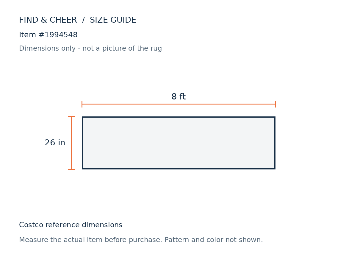 Hamilton Ivory Blue Runnr — Reference measurement diagram
