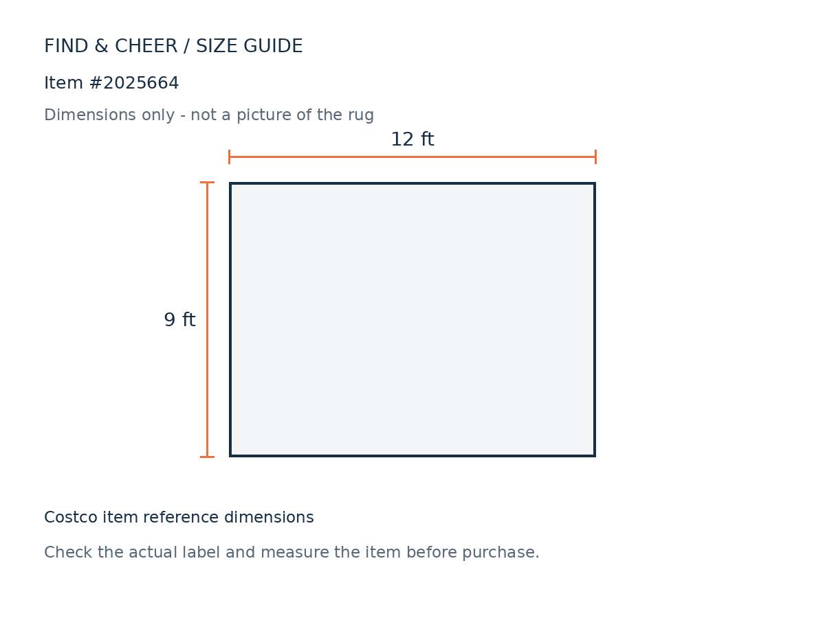 Garden Frstlne Crm 9x12 — Reference measurement diagram